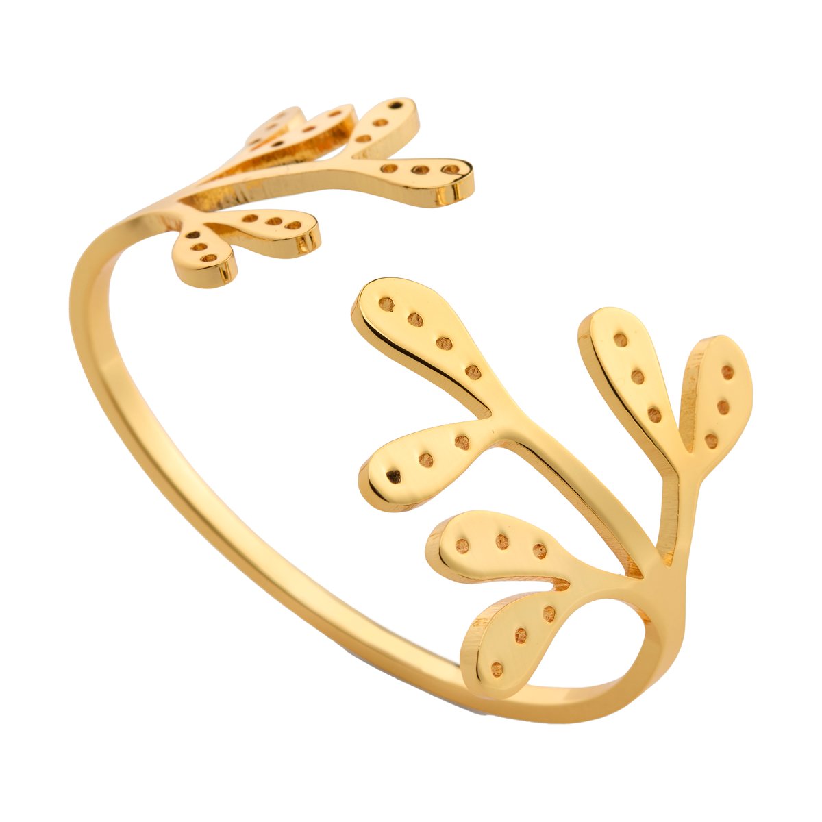 Cooee Design Mistletoe napkin ring 2-pack Messing