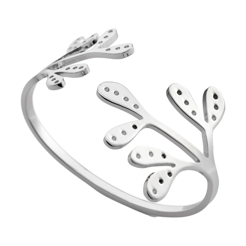 Cooee Design Mistletoe napkin ring 2-pack Stainless Steel