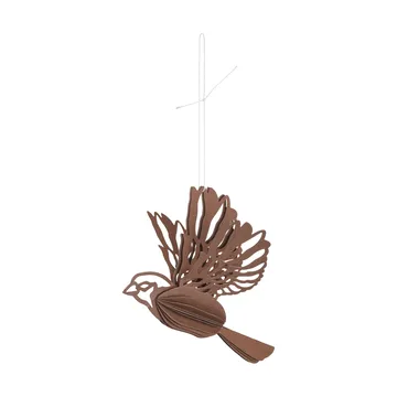 Paper bird decoration hanging 2-pack - Coffee - Cooee Design