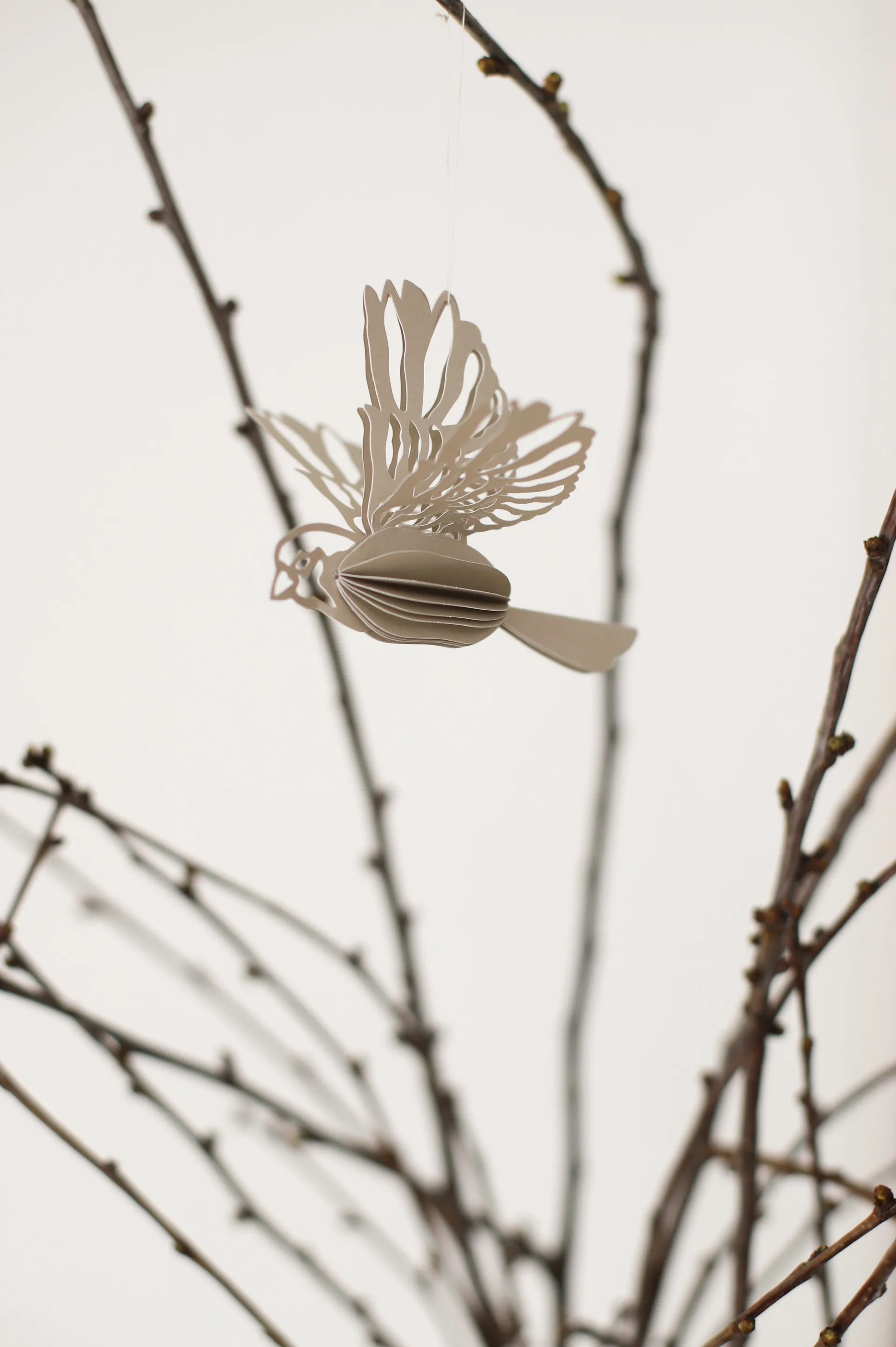 Paper bird decoration hanging 2-pack, Sand Cooee Design