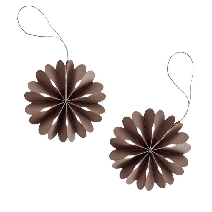 Paper Flowers Christmas ornament - coffee - Cooee Design