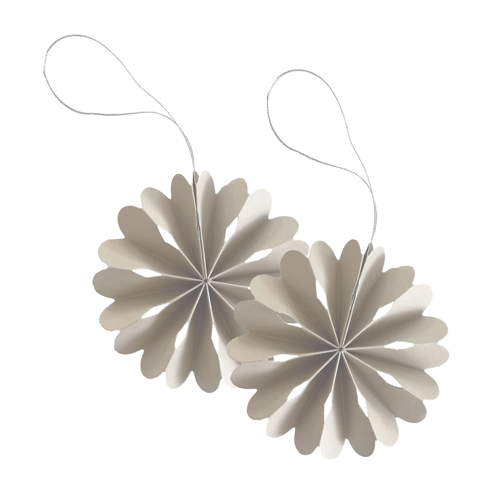 Paper Flowers Christmas ornament, Natural Cooee Design