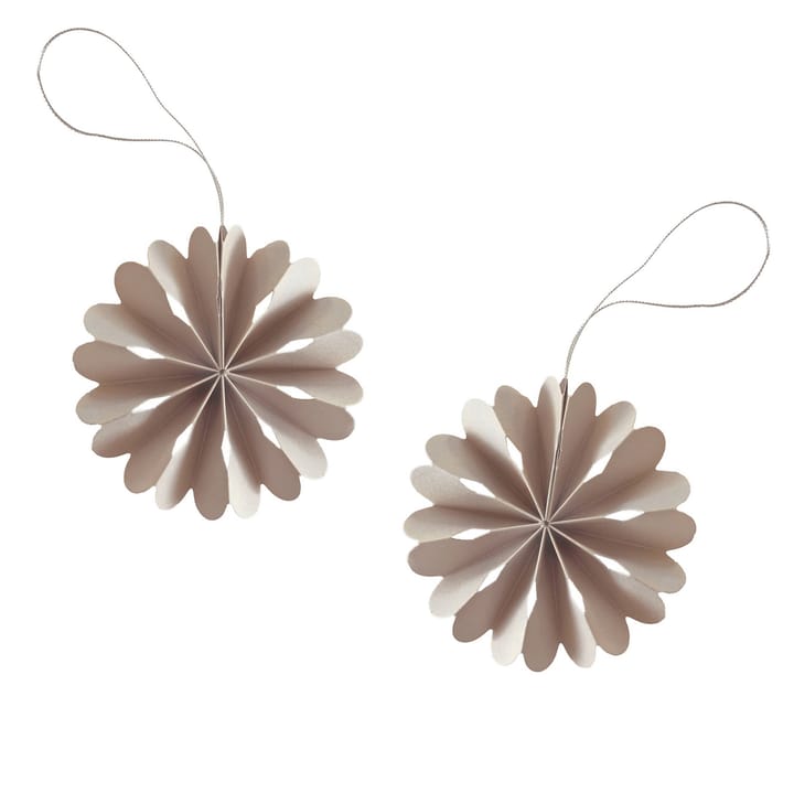 Paper Flowers Christmas ornament - sand - Cooee Design