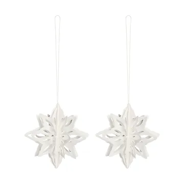 Paper Nova star decoration hanger 2-pack - Natural - Cooee Design