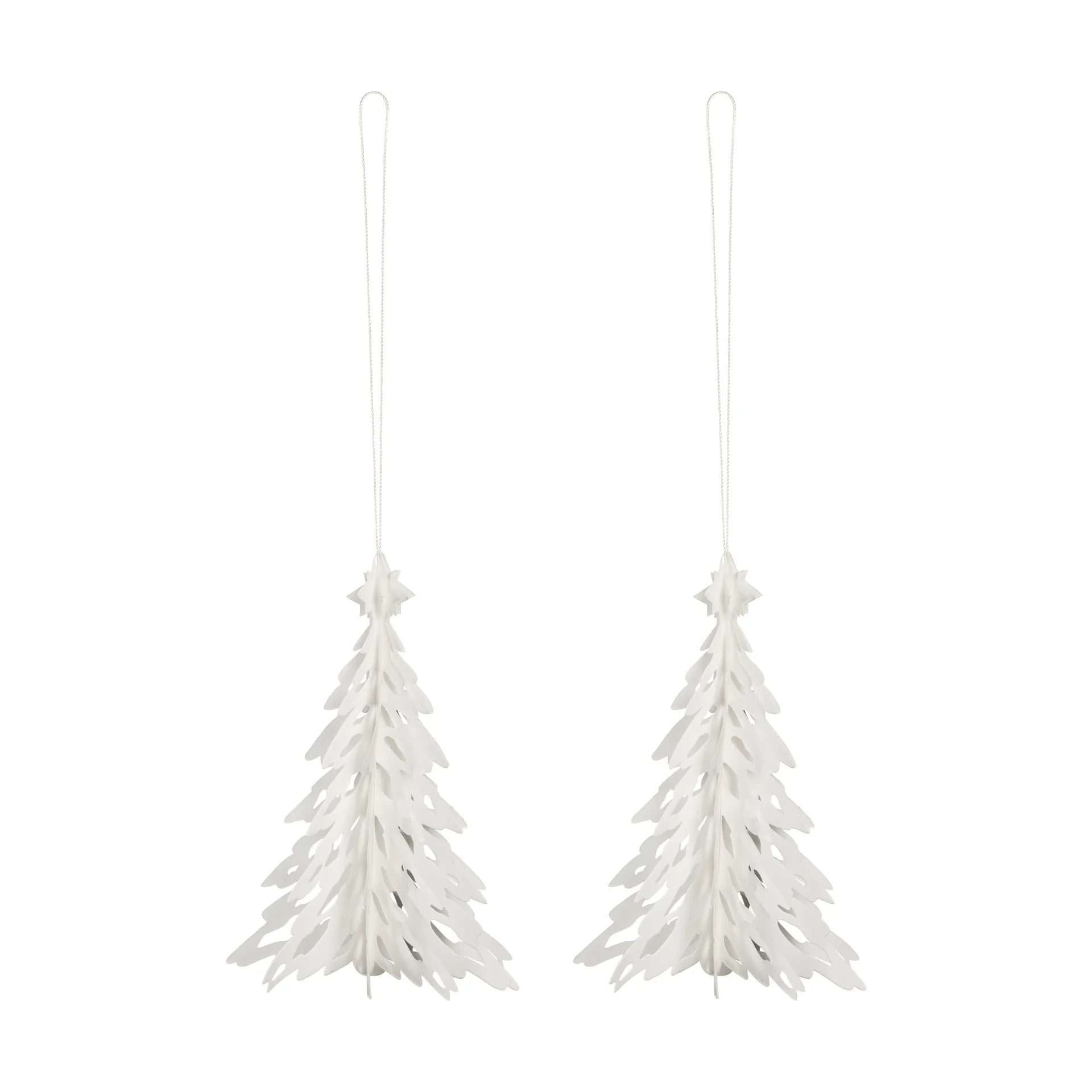 Paper Pinetree decoration hanger 2-pack, Natural Cooee Design