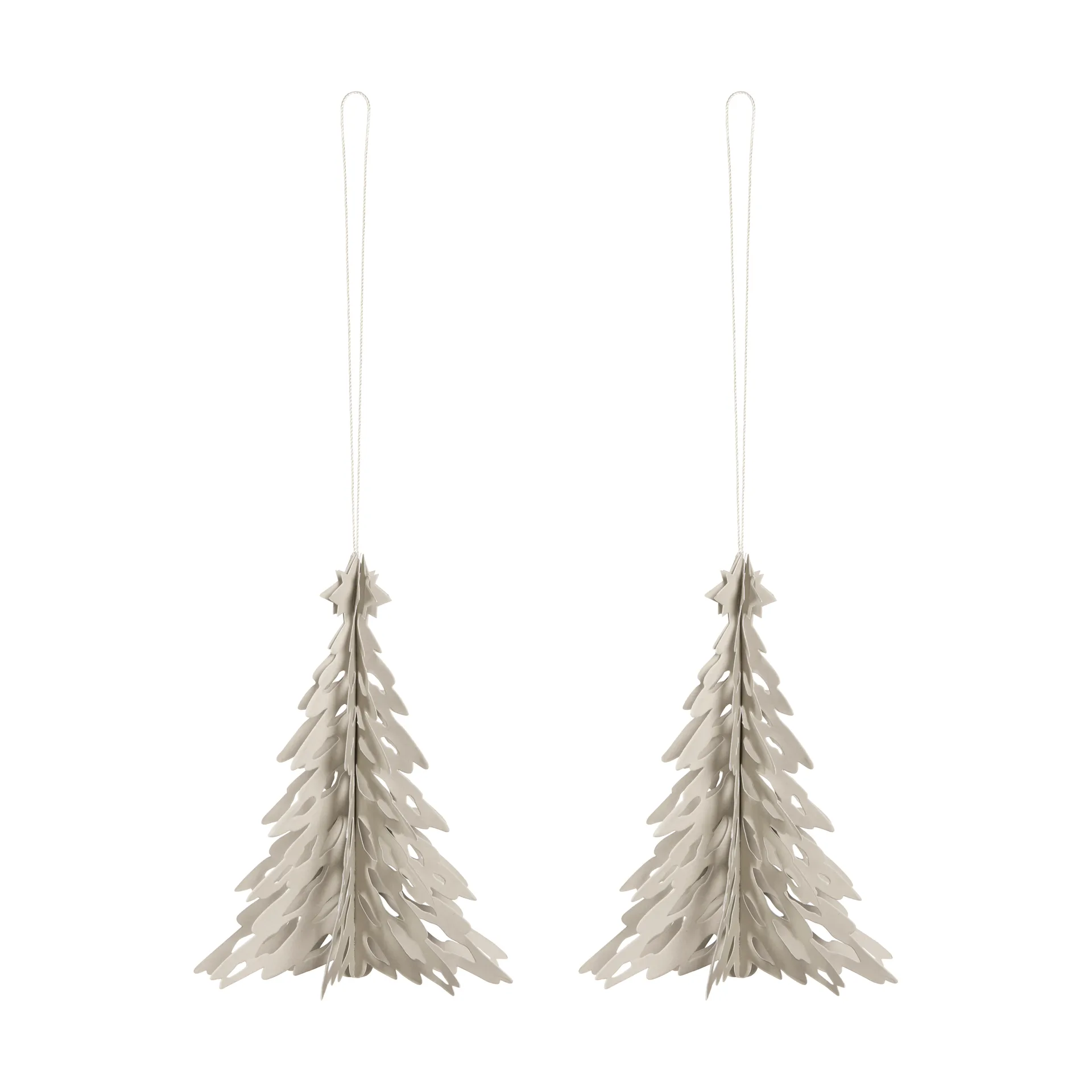 Paper Pinetree decoration hanger 2-pack, Sand Cooee Design