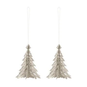 Paper Pinetree decoration hanger 2-pack - Sand - Cooee Design