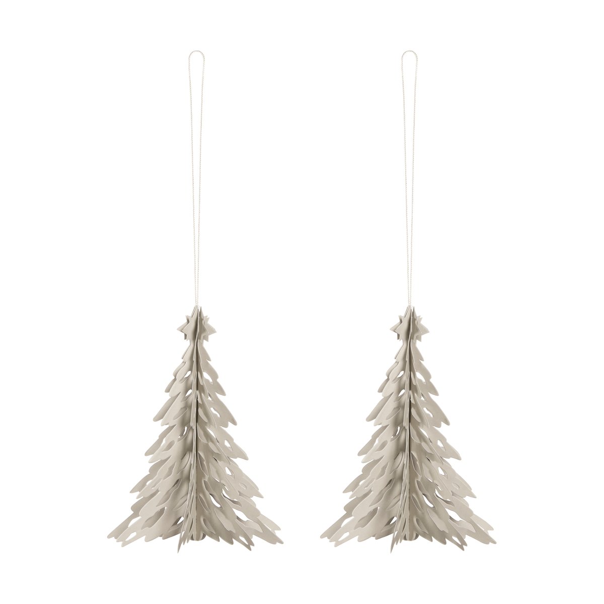 Cooee Design Paper Pinetree decoration hanger 2-pack Sand