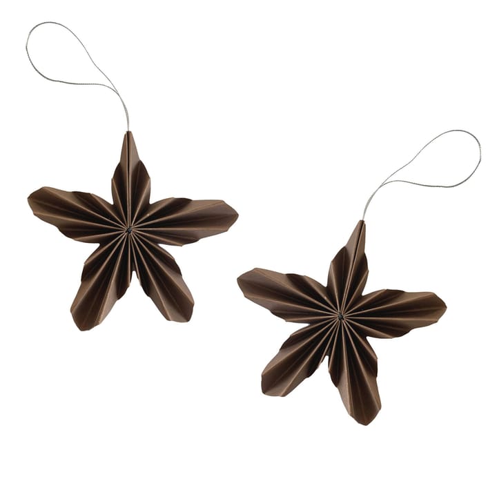 Paper Stars Christmas ornament - coffee - Cooee Design