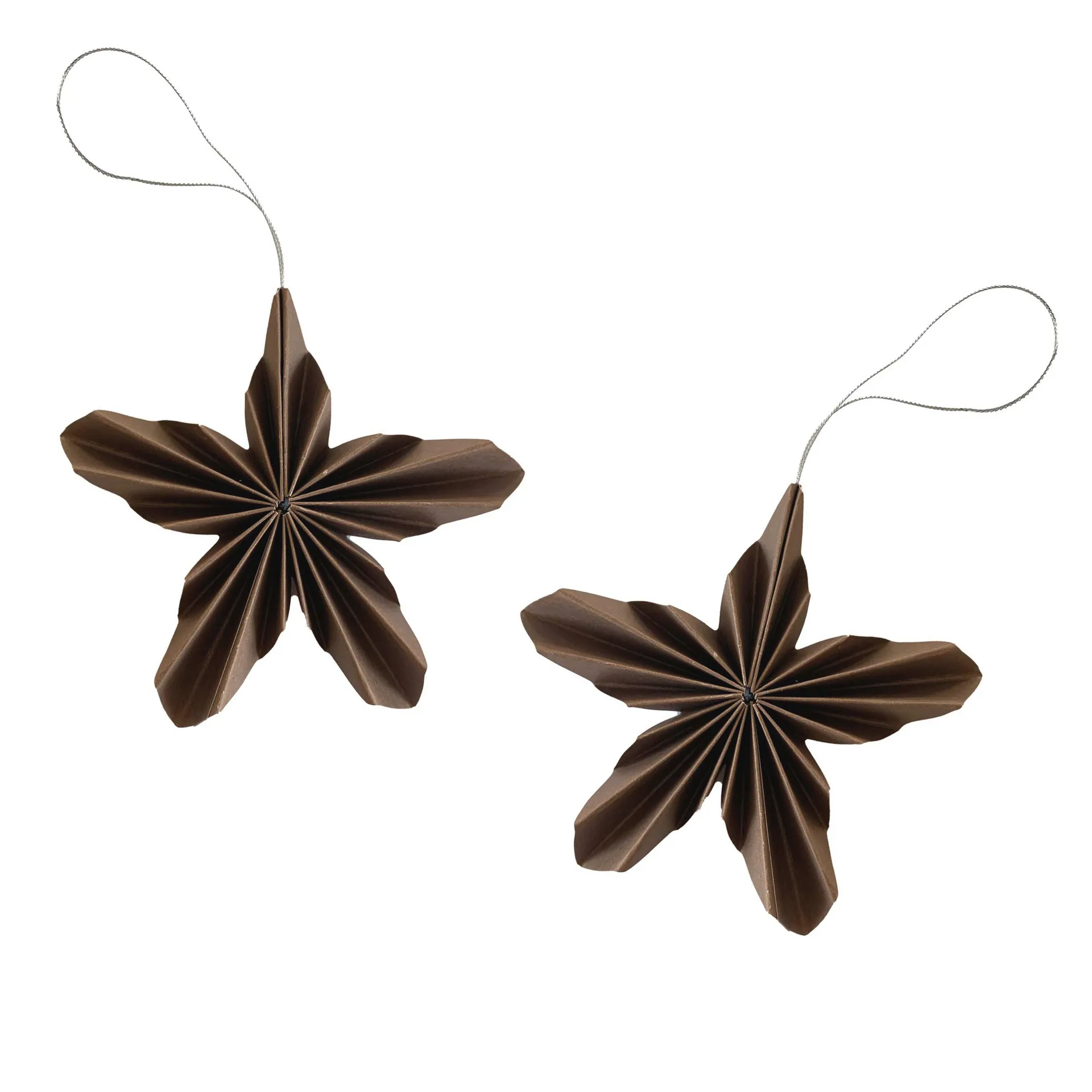 Paper Stars Christmas ornament, coffee Cooee Design