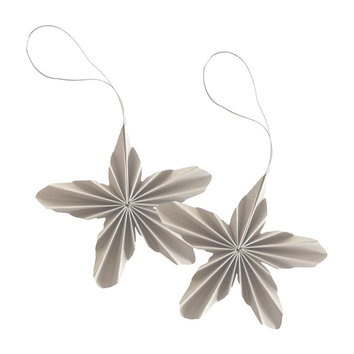 Paper Stars Christmas ornament - Natural - Cooee Design