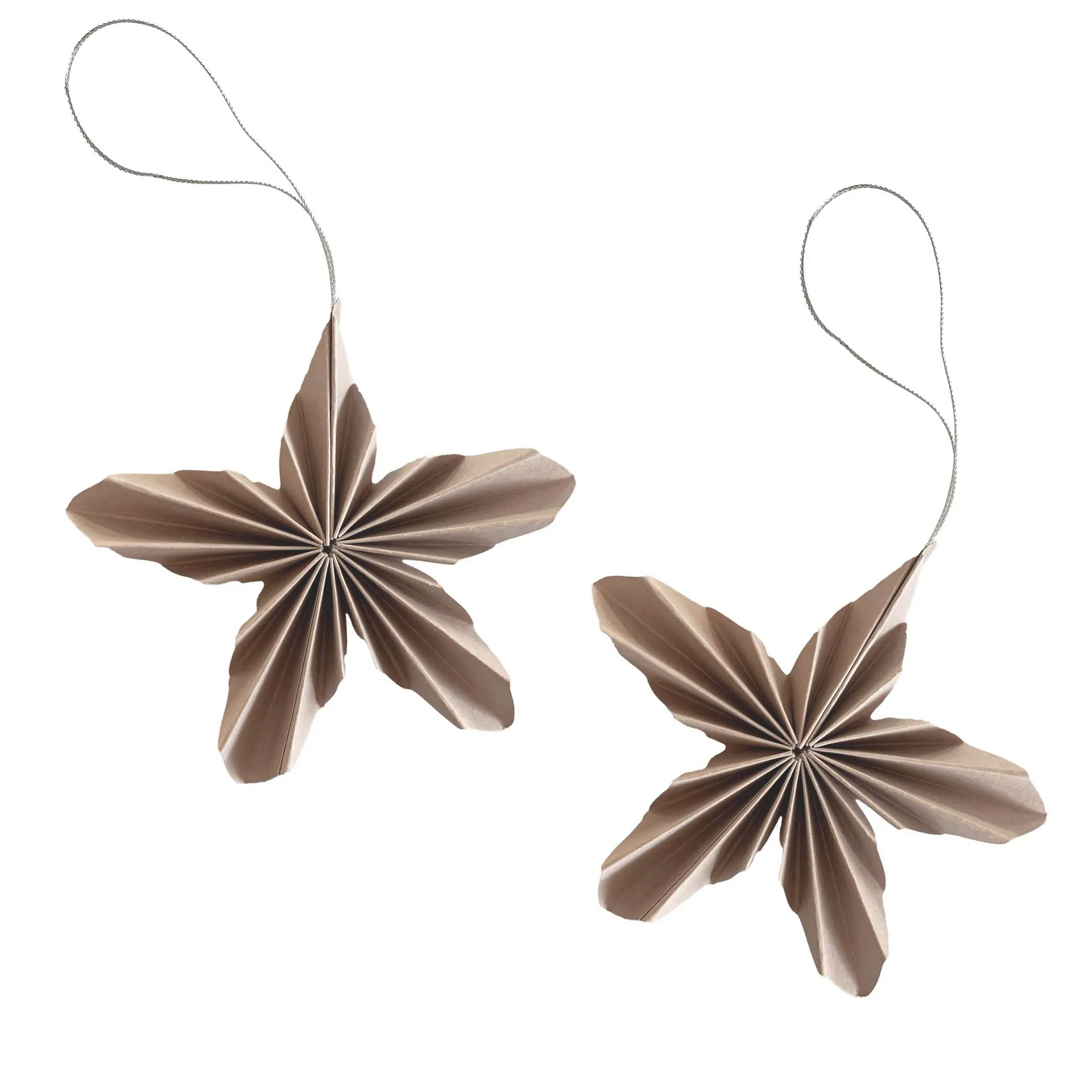 Paper Stars Christmas ornament, Pale pink Cooee Design