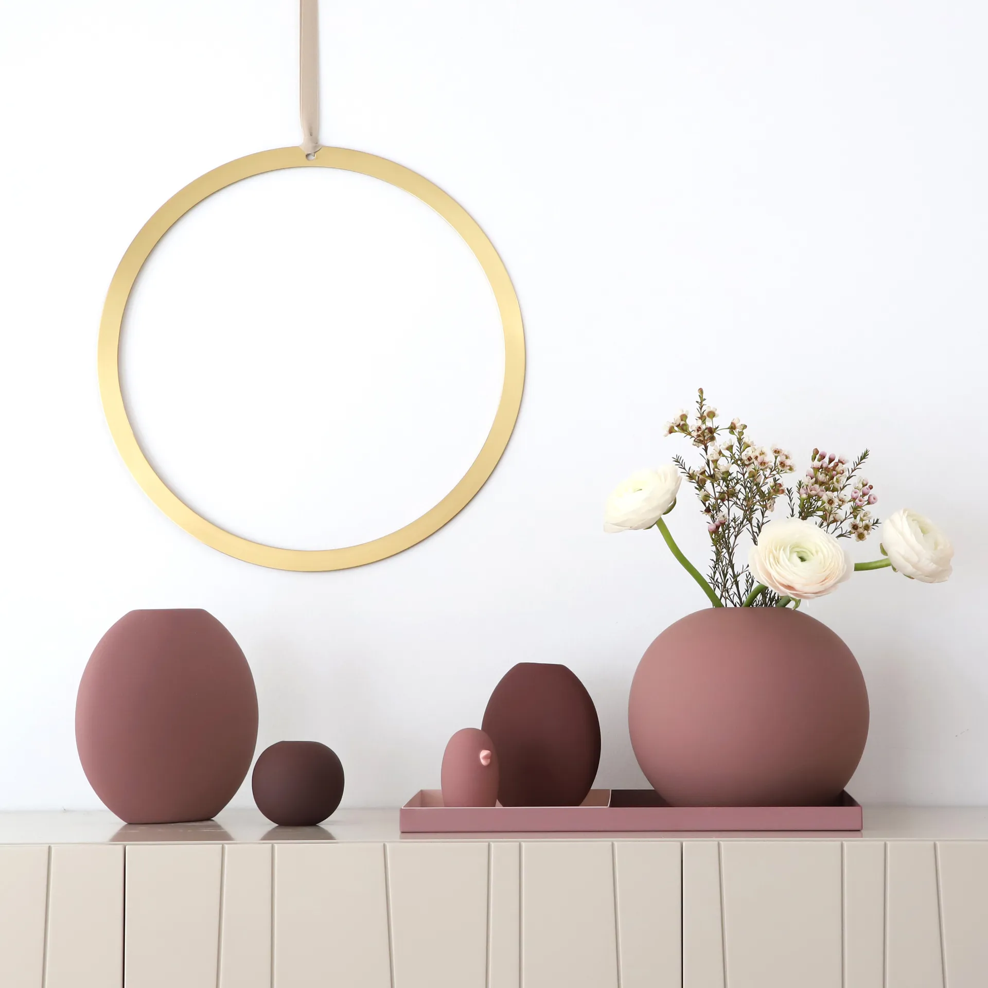 Pastille vase 20 cm, Cinder rose Cooee Design