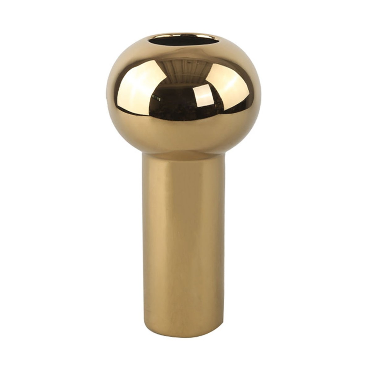 Cooee Design Pillar vase 24 cm Gold | Scandinavian Design | Vases | Gold-coloured