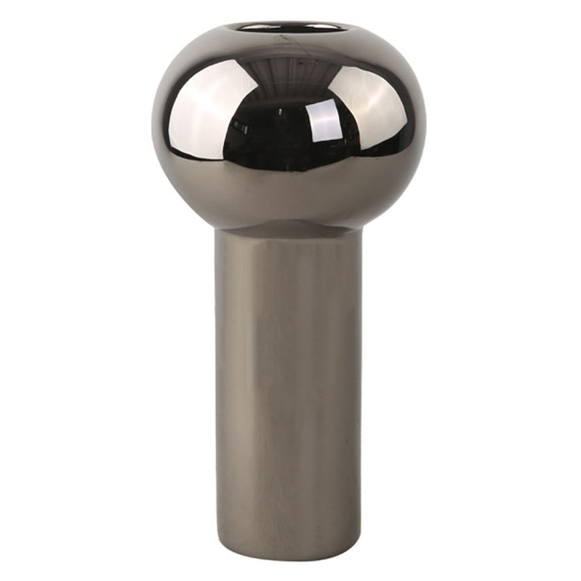 Cooee Design Pillar vase 32 cm Dark Silver | Scandinavian Design | Vases | Silver-coloured