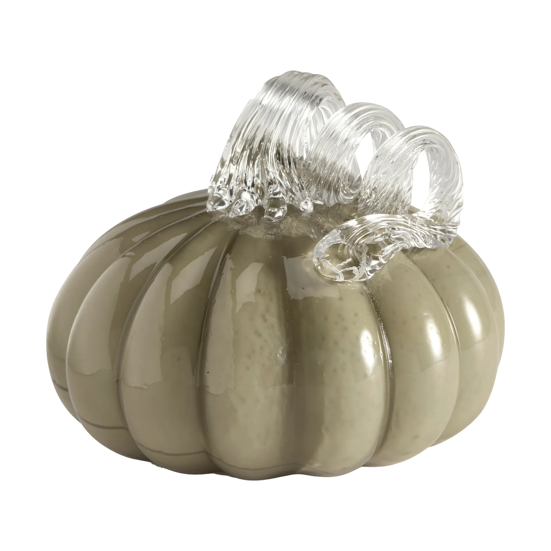 Pumpkin decoration 10 cm, Khaki Cooee Design