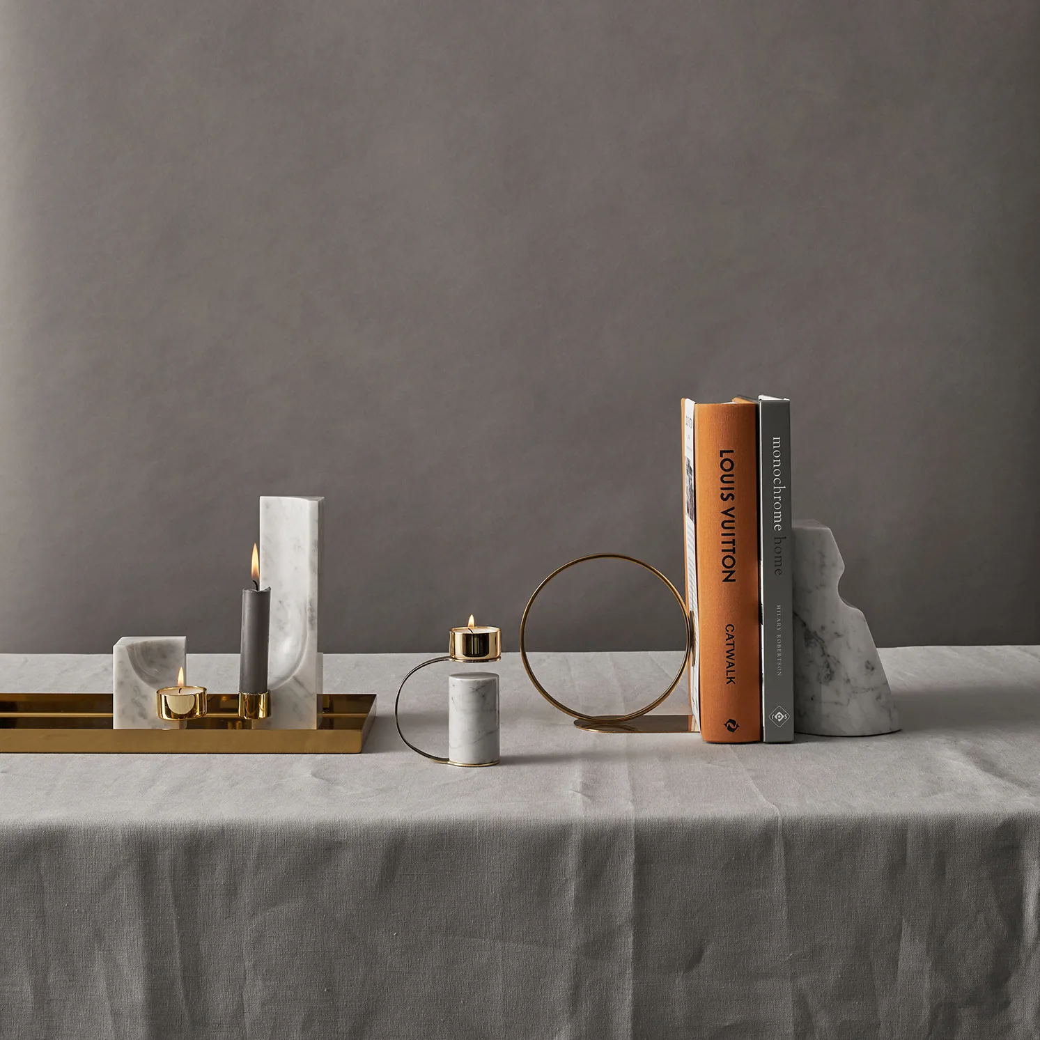 Quarter candle sticks, carrara Cooee Design