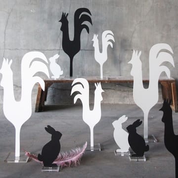 Rooster Easter decoration 36 cm - black - Cooee Design