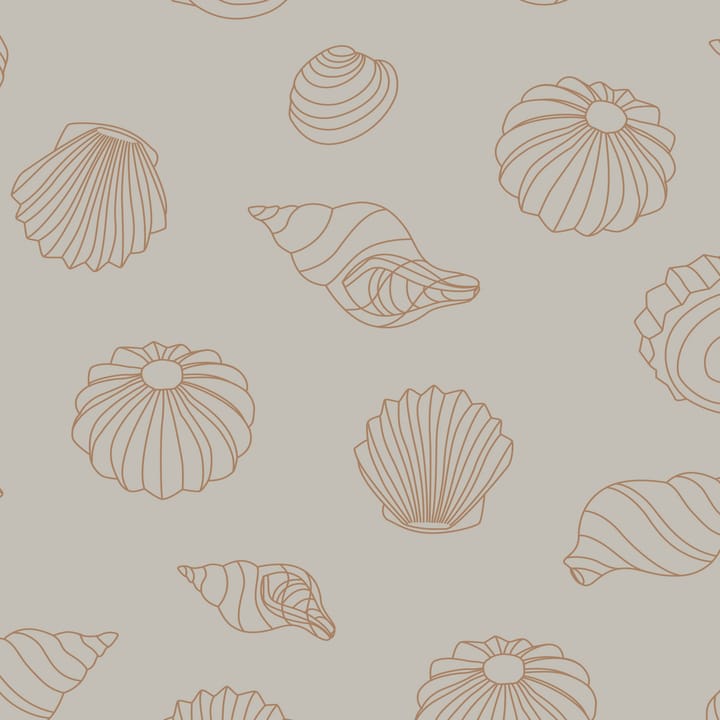 Shells napkins 33x33 cm - Hazelnut - Cooee Design