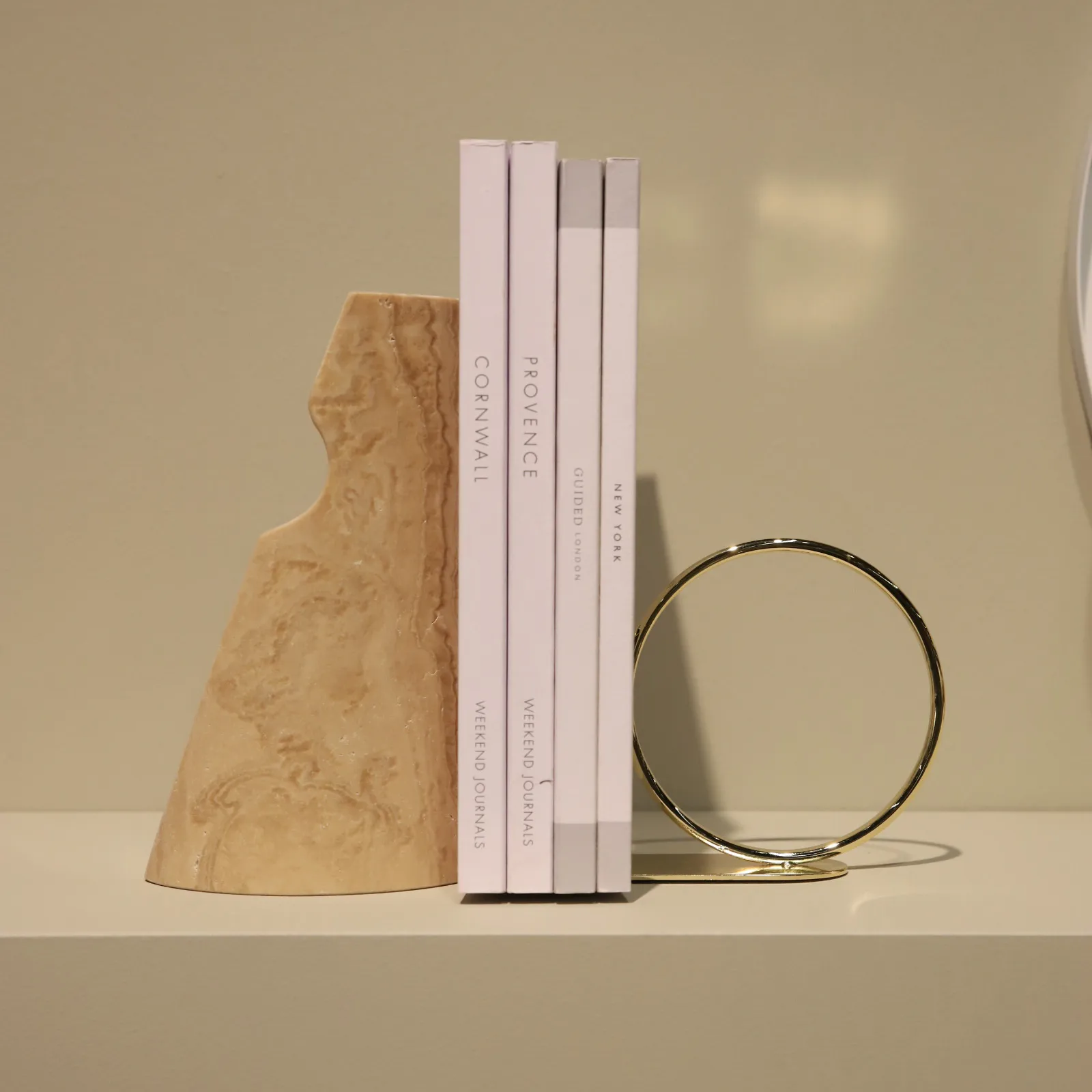 Shoulder book rest, travertine Cooee Design