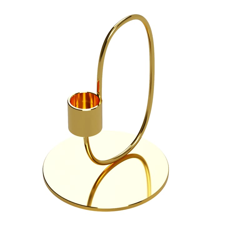 Swoop candle sticks - brass - Cooee Design