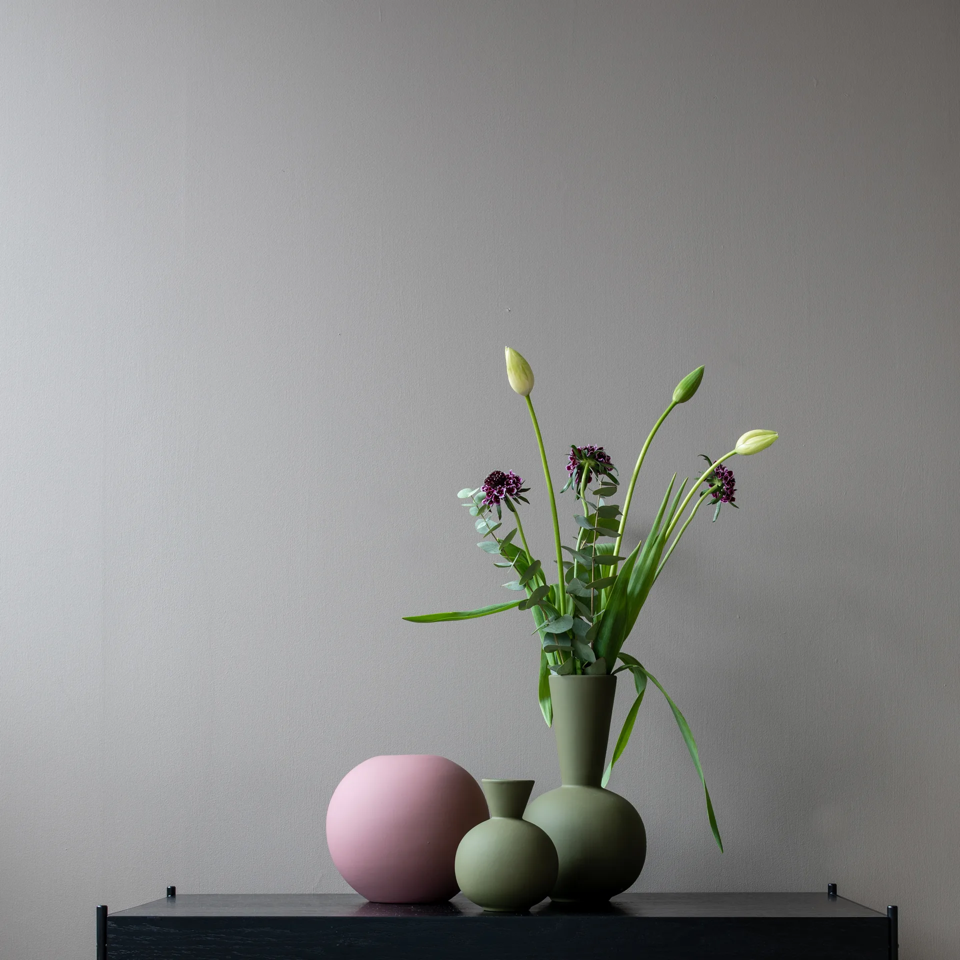 Trumpet vase 30 cm, Olive Cooee Design