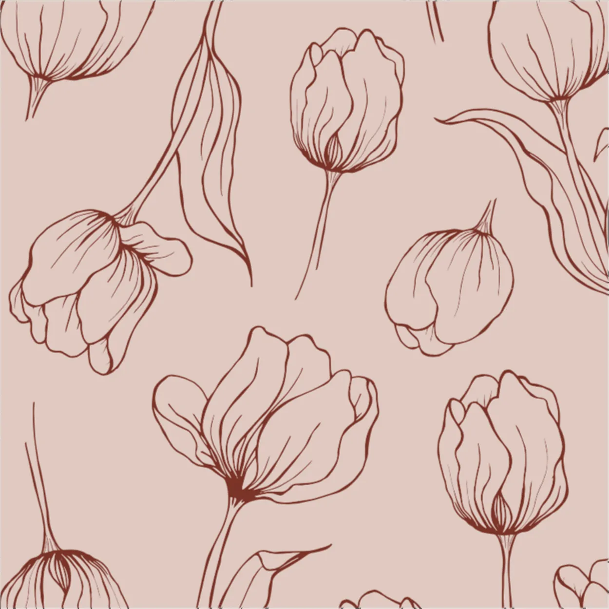 Cooee Design Tulipa napkins 33x33 cm Blush | Scandinavian Design | Paper napkins | Pink