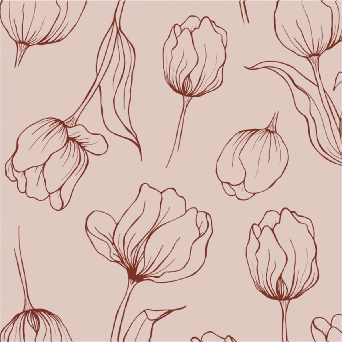 Cooee Design Tulipa napkins 33x33 cm Blush | Scandinavian Design | Paper napkins | Pink