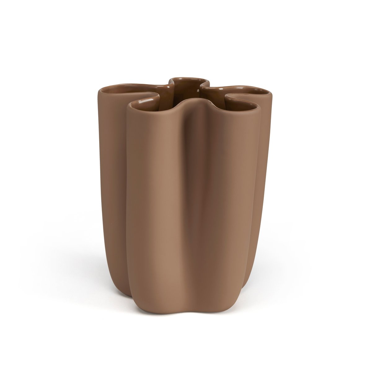 Cooee Design Tulipa vase hazelnut 20 cm | Scandinavian Design | Vases | Brown