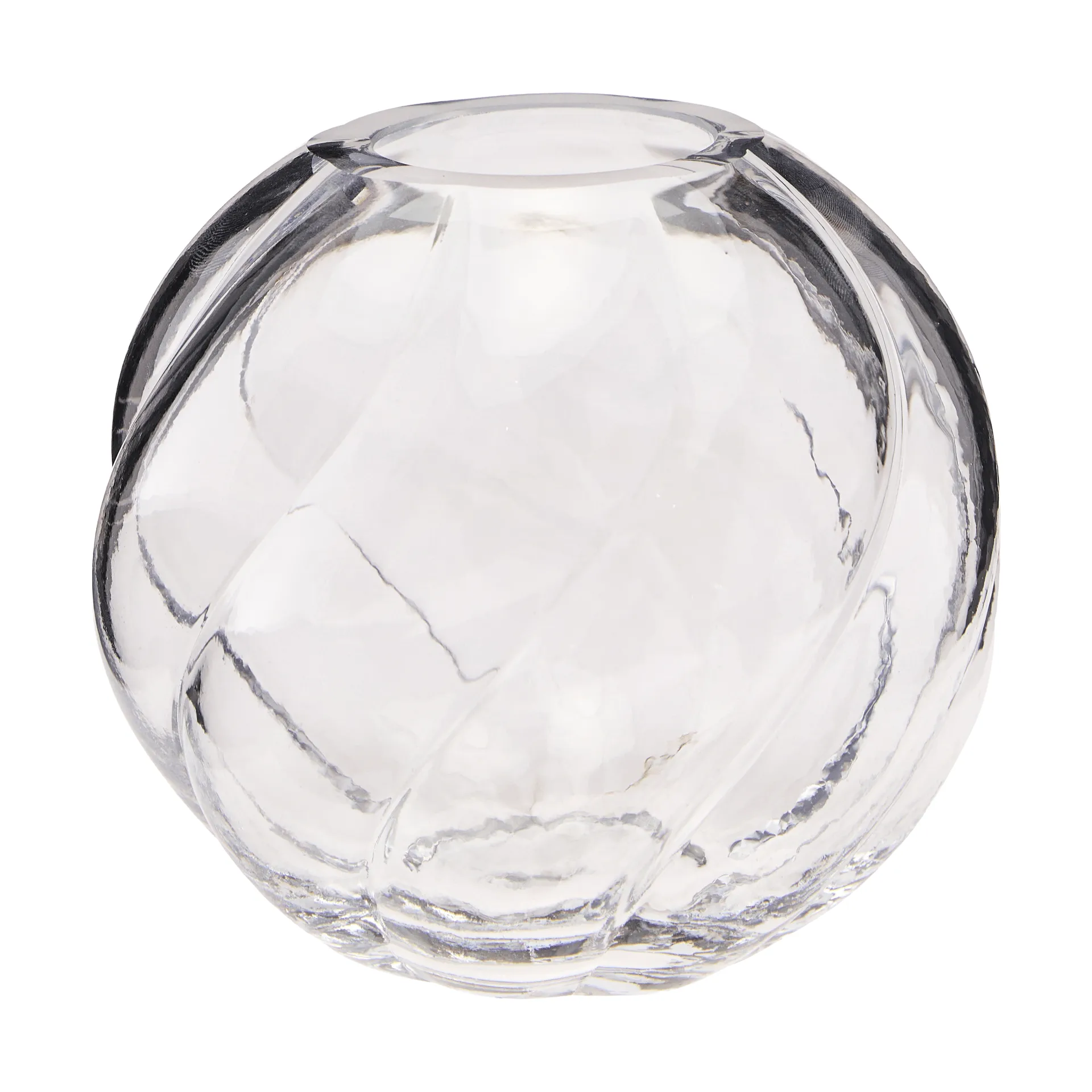 Twist ball vase 12 cm, Clear Cooee Design