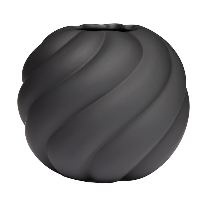 Twist ball vase 20 cm - Black - Cooee Design