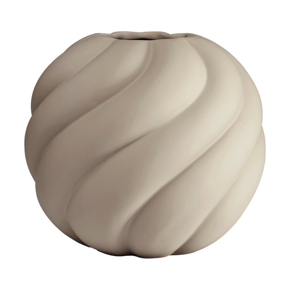 Cooee Design Twist ball vase 20 cm Sand | Scandinavian Design | Vases | Beige
