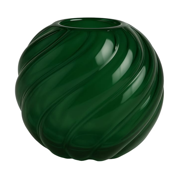 Twist ball vase Ø20x19 cm - Forest green - Cooee Design