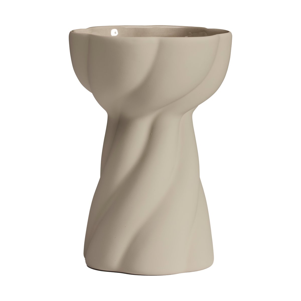 Cooee Design Twist bulb vase 12.8 cm Sand | Scandinavian Design | Vases | Beige
