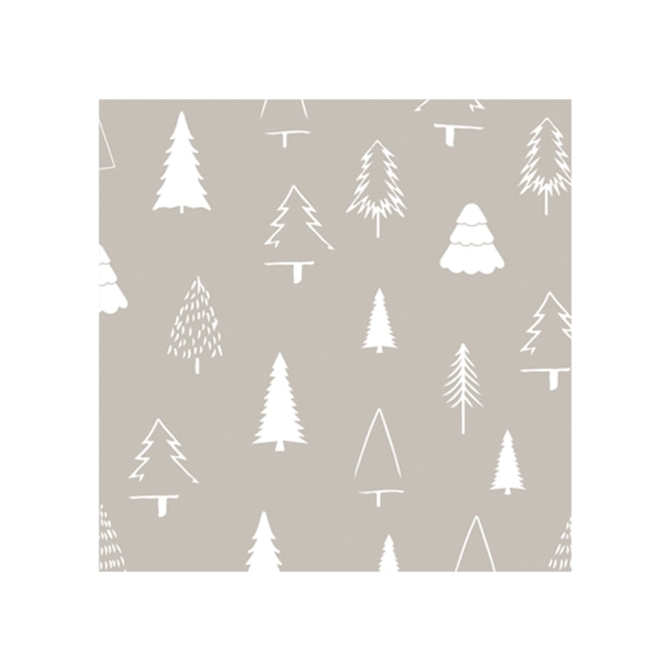 Cooee Design Woods napkin 33x33 cm 20-pack Sand-white