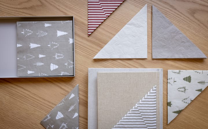 Woods napkin 33x33 cm 20-pack - Sand-white - Cooee Design