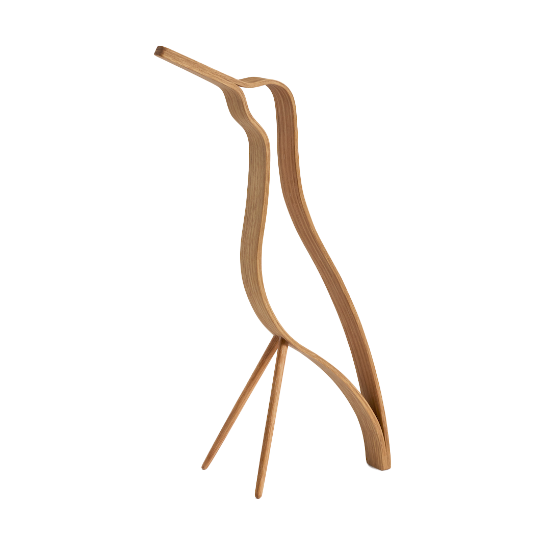 Cooee Design Woody Bird high 18 cm Oak | Scandinavian Design | Porcelain figurines & sculptures | Brown