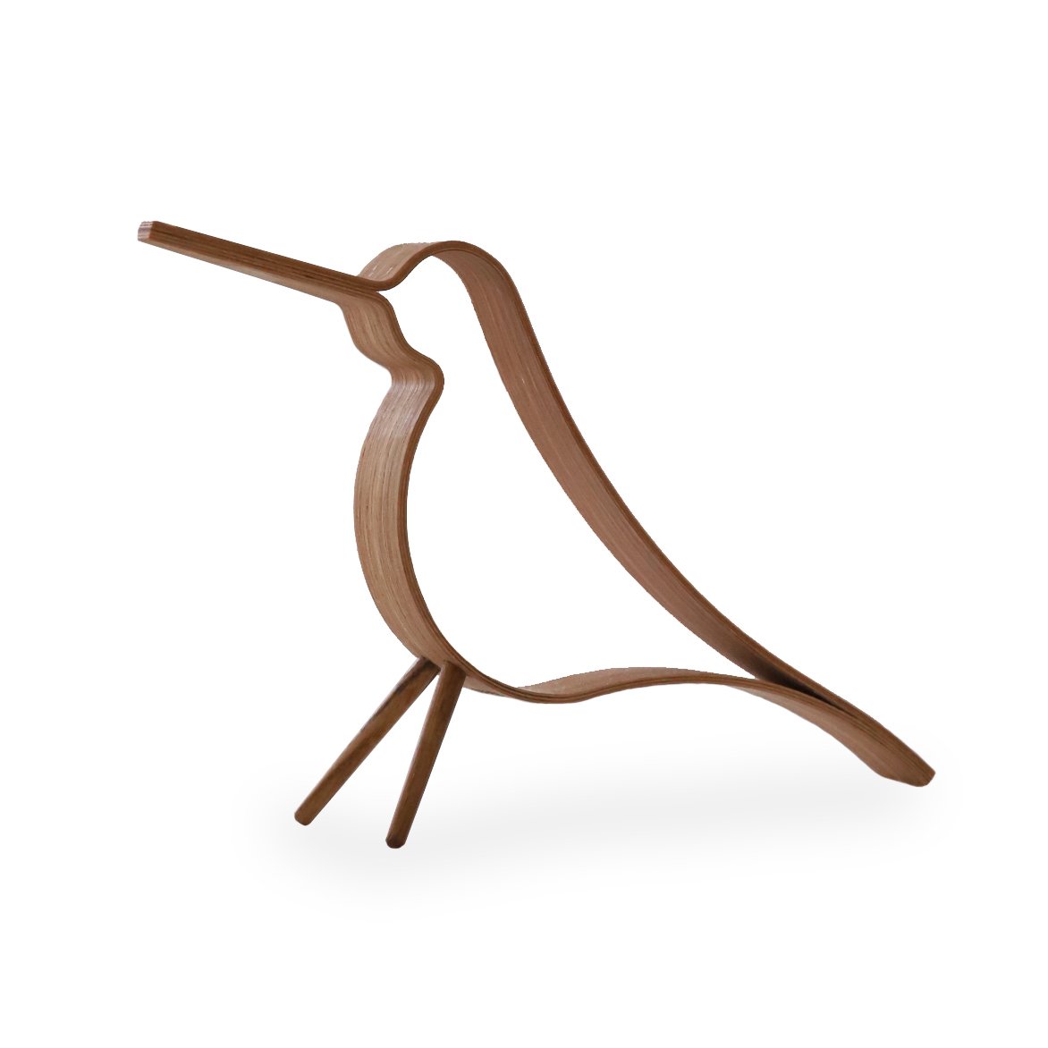 Cooee Design Woody Bird large oak | Scandinavian Design | Porcelain figurines & sculptures | Brown