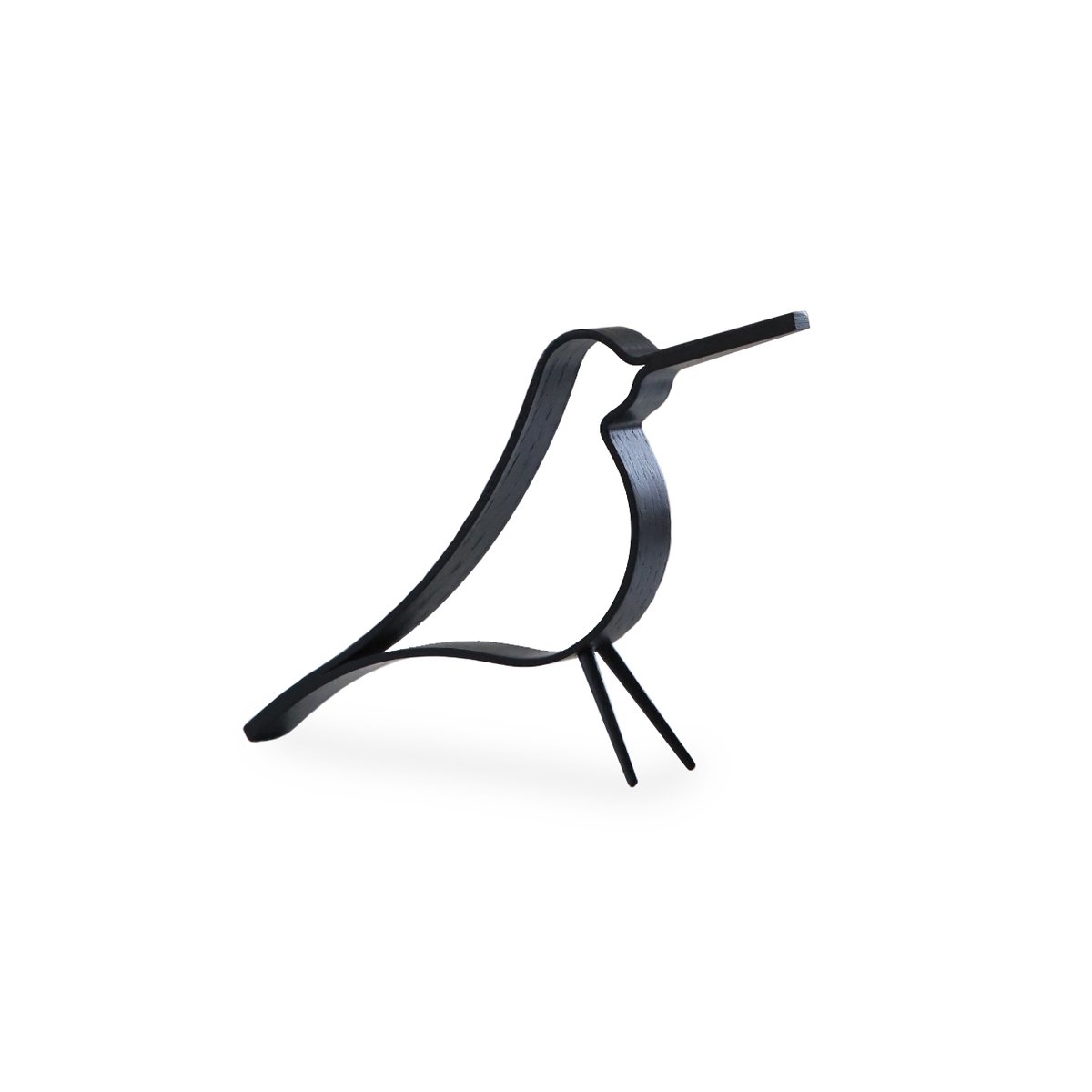 Cooee Design Woody Bird small black-stained oak wood