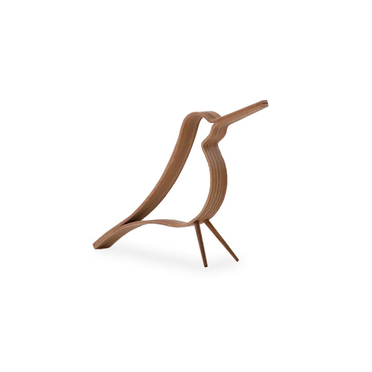 Cooee Design Woody Bird small oak | Scandinavian Design | Porcelain figurines & sculptures | Brown