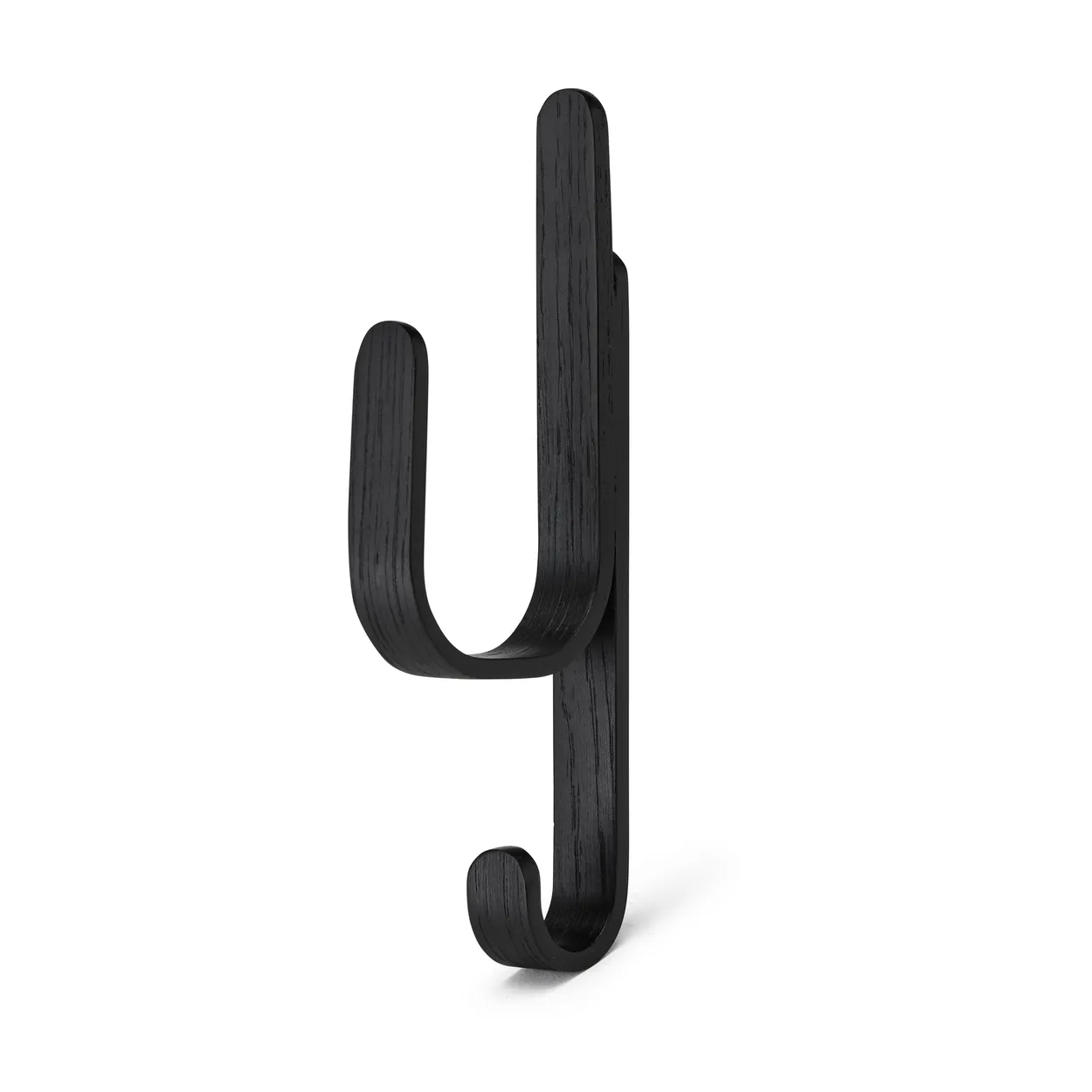 Cooee Design Woody hook One Black stained oak | Scandinavian Design | Clothes hooks & hangers | Black