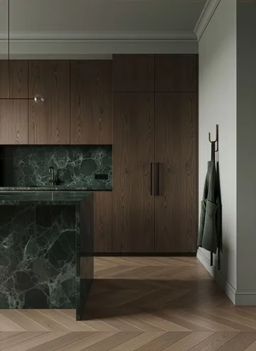 Woody hook One - Dark stained oak - Cooee Design