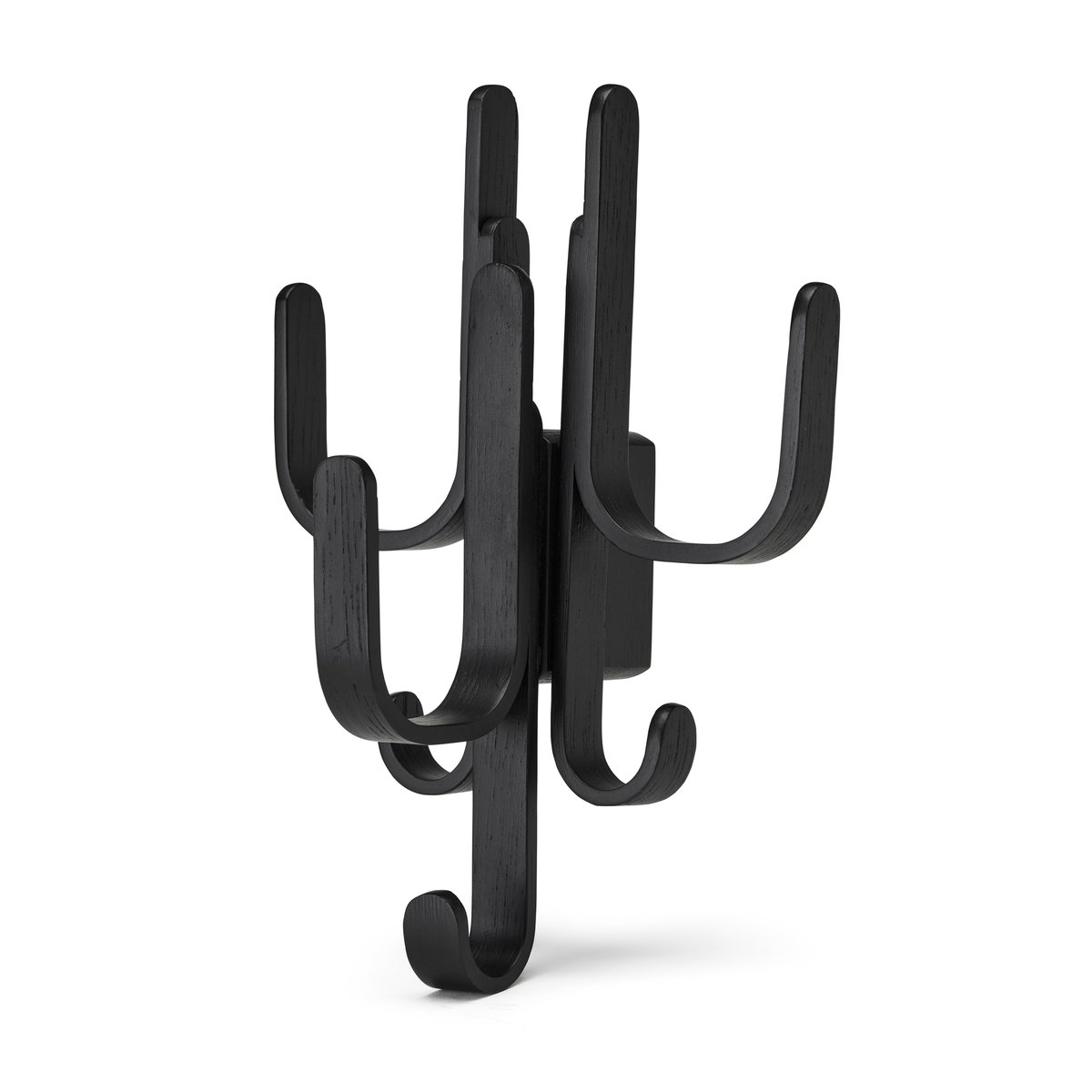 Cooee Design Woody hook Three Black stained oak | Scandinavian Design | Clothes hooks & hangers | Black