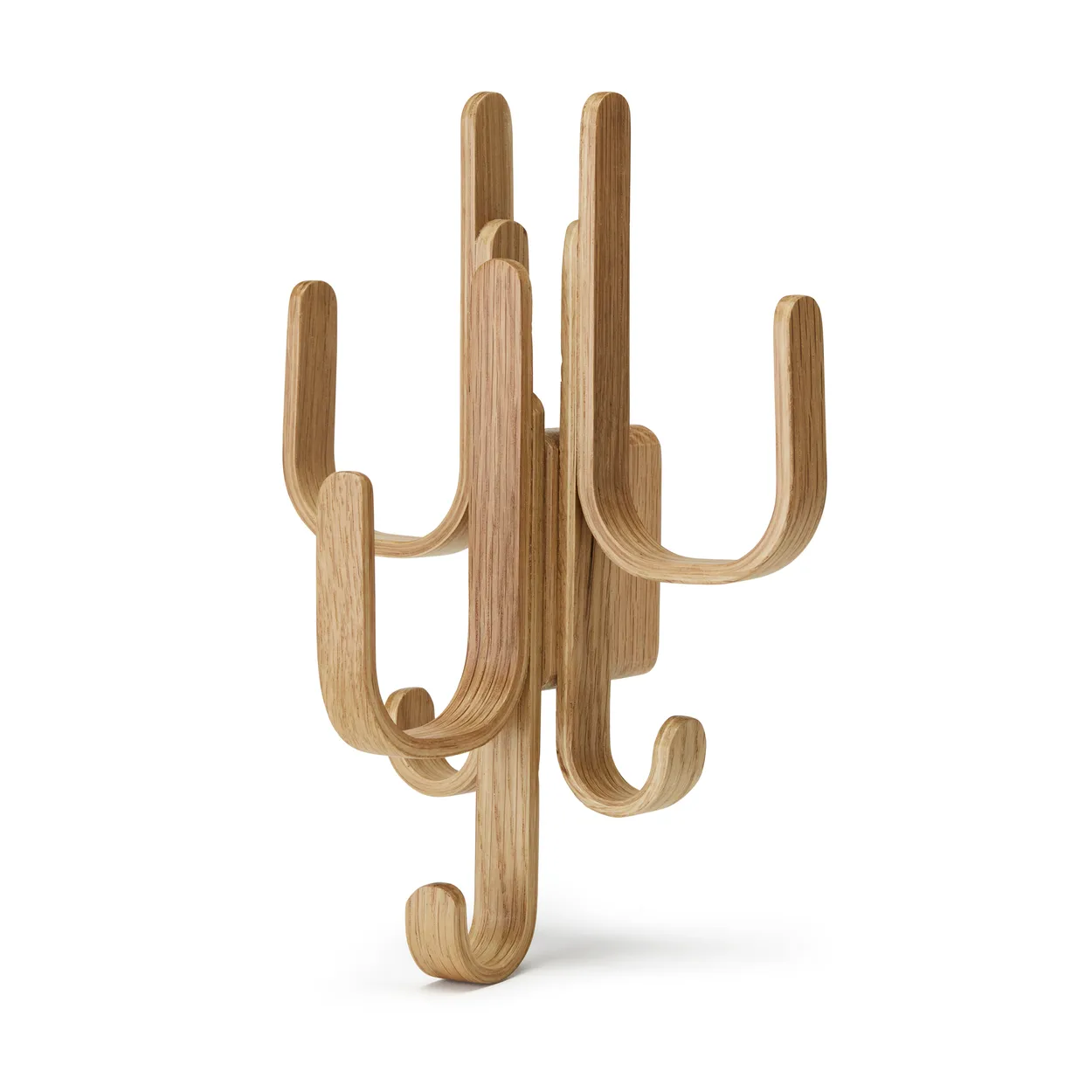 Cooee Design Woody hook Three Oak | Scandinavian Design | Clothes hooks & hangers | Brown