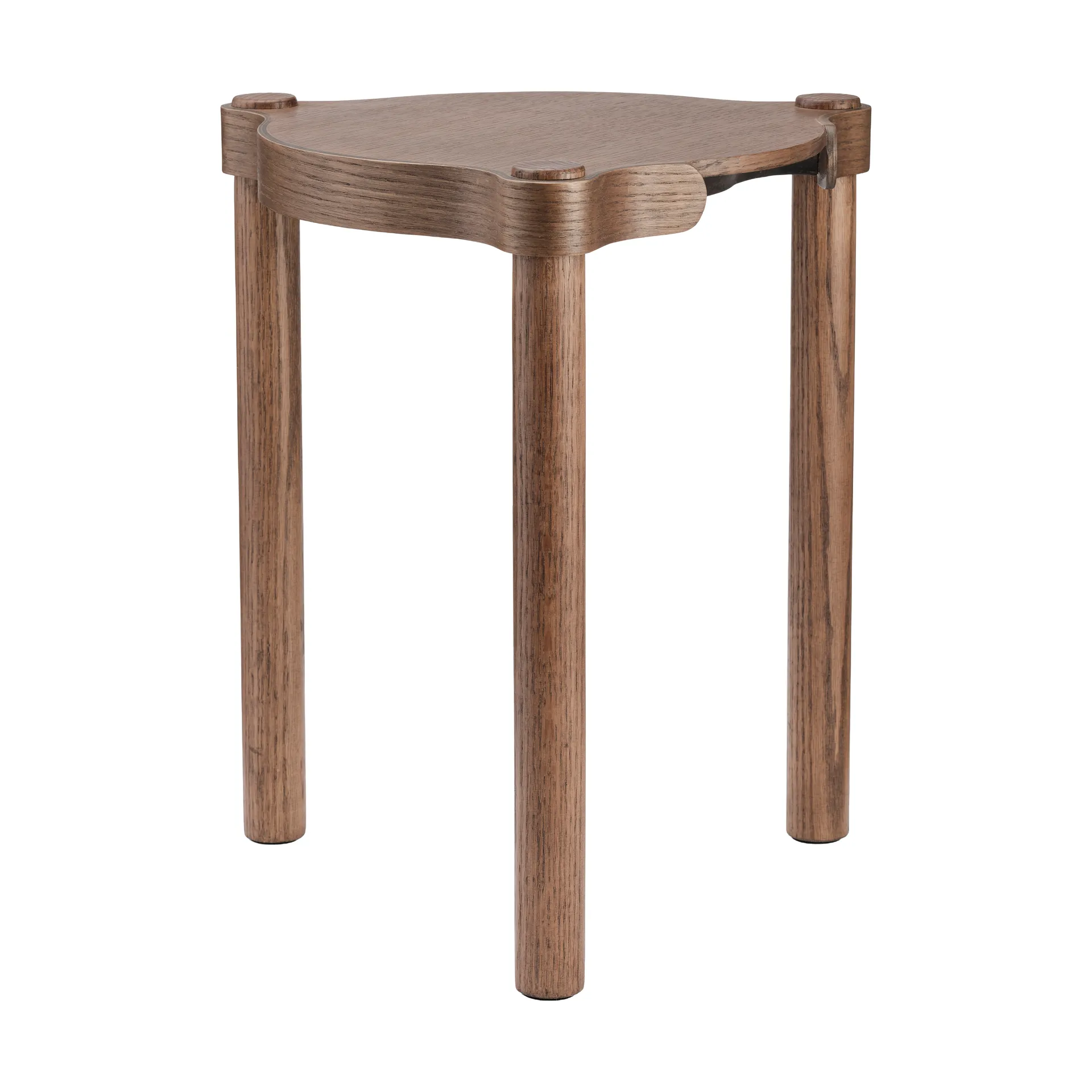 Woody round stool, Dark oak, Ø38x46 cm Cooee Design