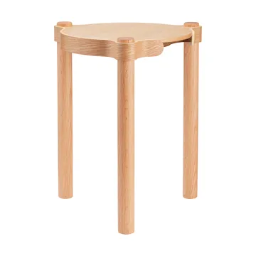 Woody round stool - Oak, Ø38x46 cm - Cooee Design