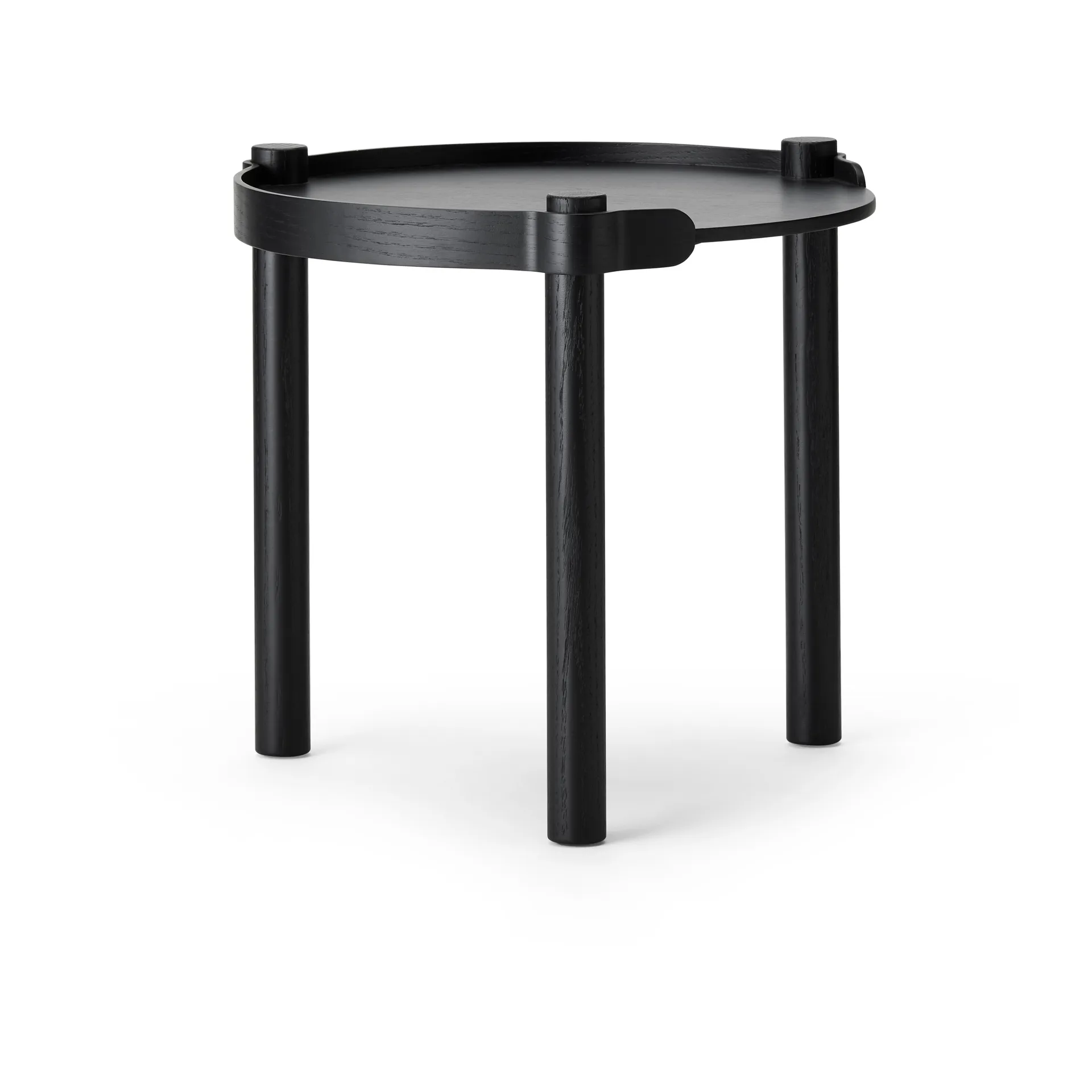 Woody table Ø45 cm, Black stained oak Cooee Design