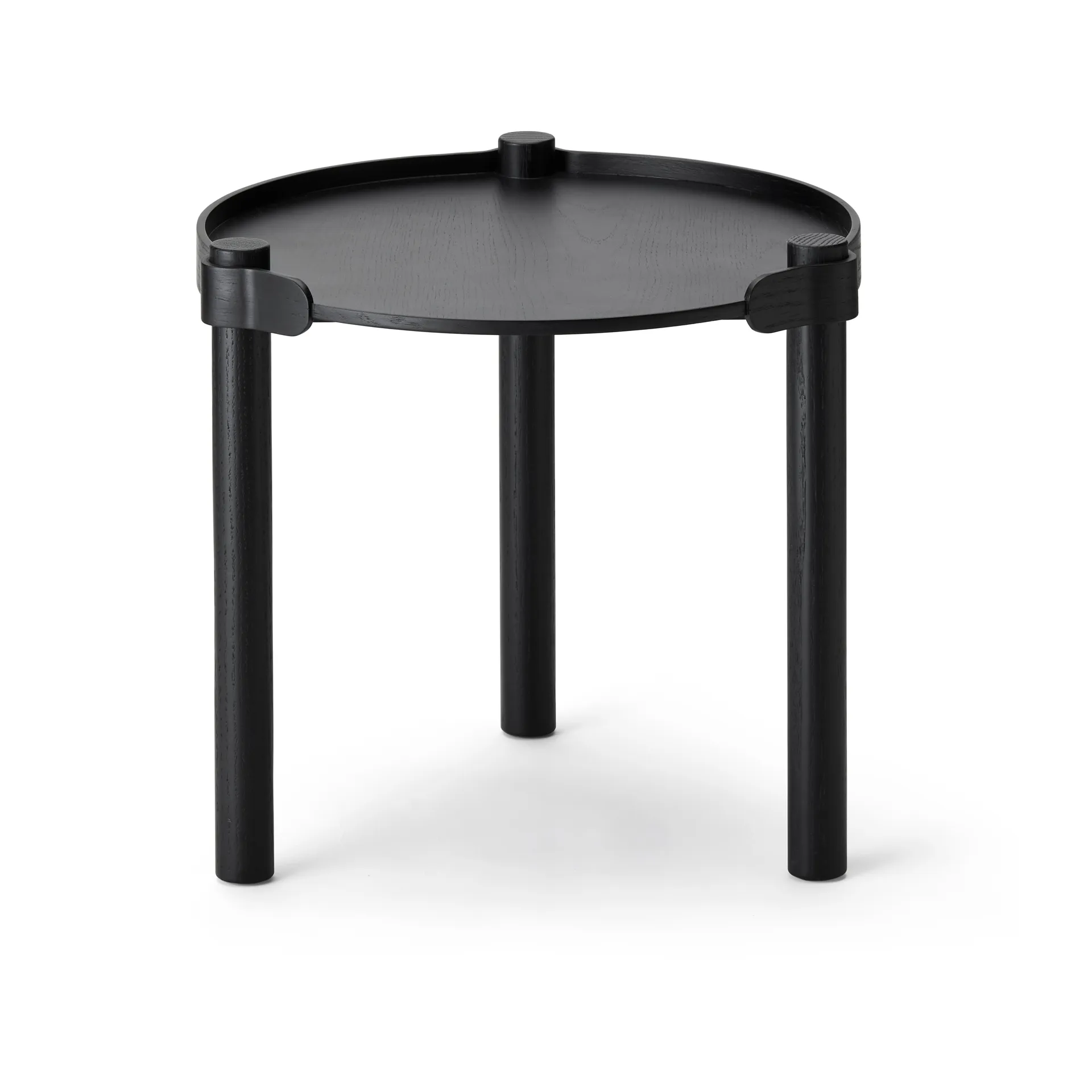Woody table Ø45 cm, Black stained oak Cooee Design
