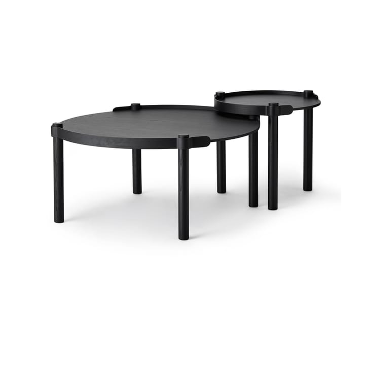 Woody table Ø45 cm - Black stained oak - Cooee Design
