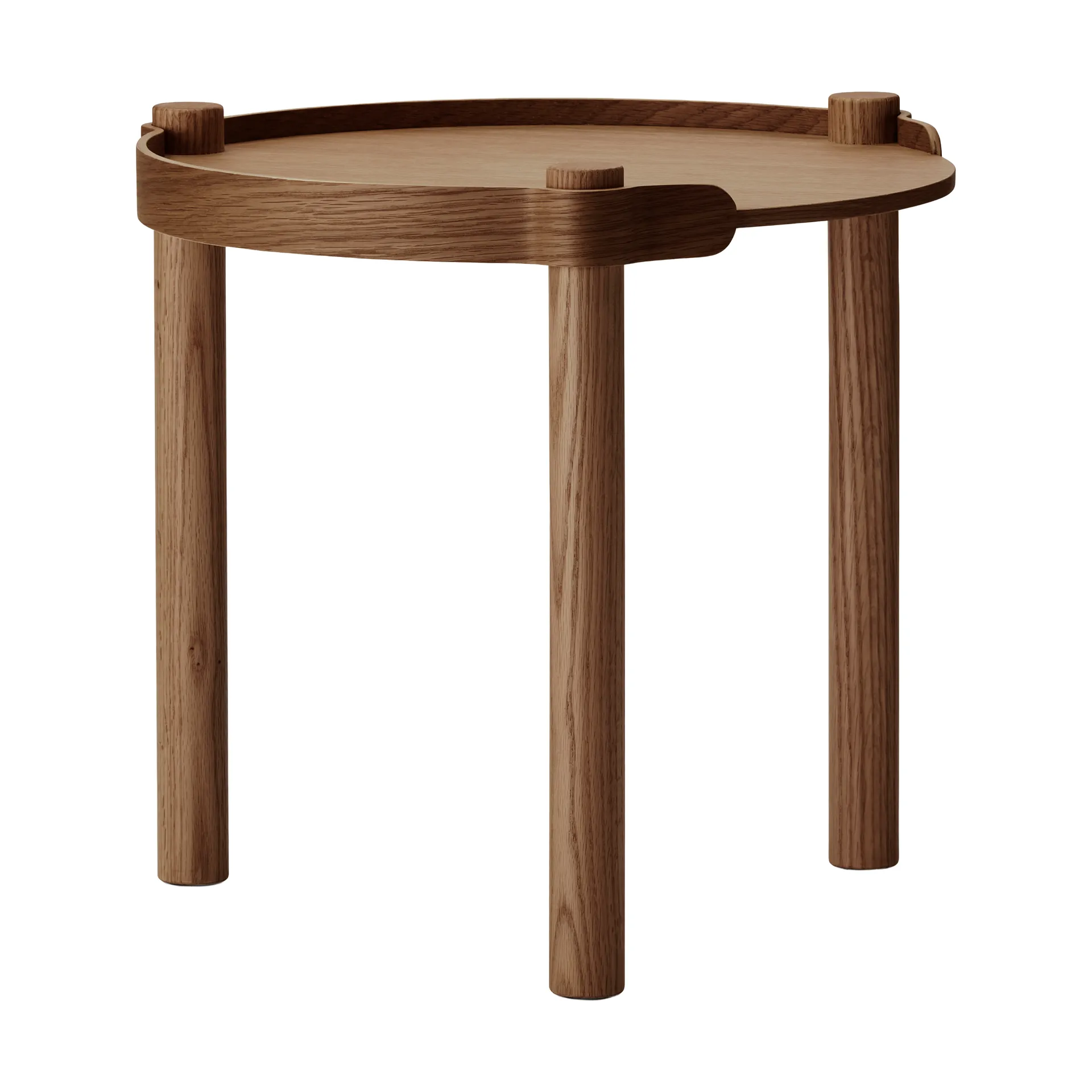Woody table Ø45 cm, Dark stained oak Cooee Design